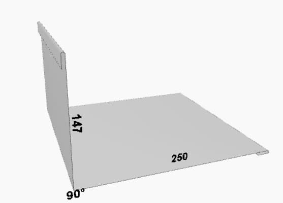 Планка примыкания верхняя