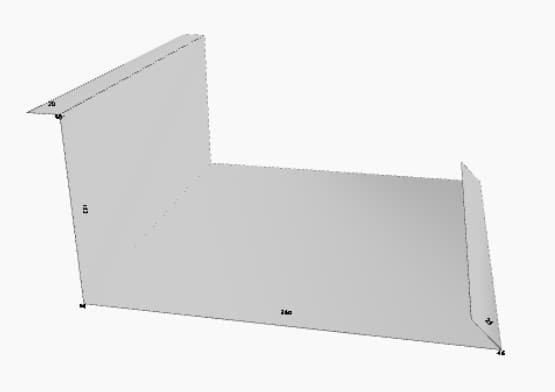 Планка примыкания нижняя